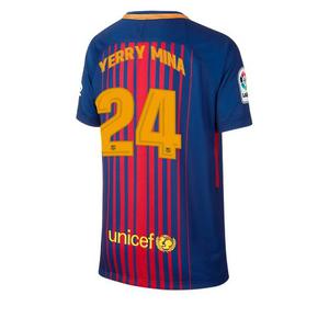 Camiseta Barcelona F.c  Yerry Mina #24 Liga España