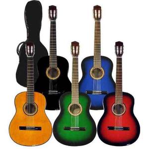 Guitarras Acustica Colores+forro+plumilla+envio Gratis