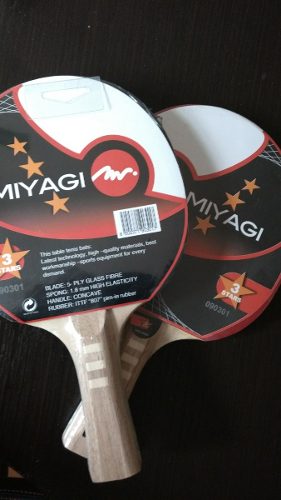 Raqueta Tenis De Mesa Miyagi Ping Pong Incluye 1 Promocion