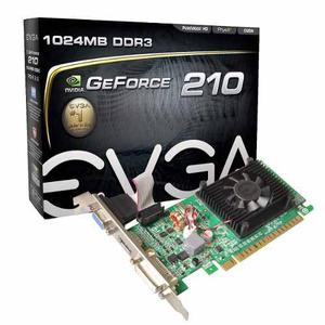 Tarjeta De Video 1gb Ddr3 Evga Nvidia Geforce Hdmi Vga Dvi