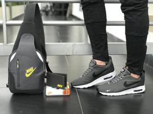 Zapatos Hombre Nike +bolso+billetera Caballero