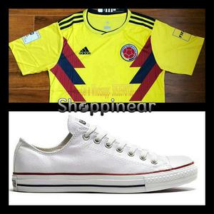 Camiseta de Colombia Mas Tenis Converse
