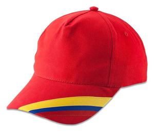 Gorra publicitaria con bandera de Colombia