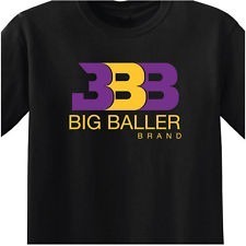 Bbb - Camiseta Mens Negra - Púrpura Y Oro - Los Angeles