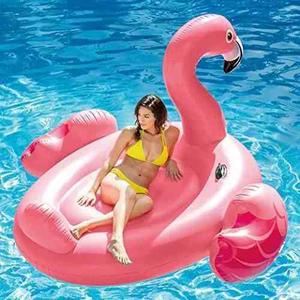 Inflador Flotador Flamingo Piscina Playa Vinilo Grande
