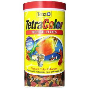 Alimento Peces Tetracolor Tropical Flakes Hojuelas X 200 Gr