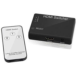 Switch Selector Hdmi 3x1 Soporta 3d V1.4 Control Remoto