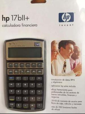 Calculadora Financiera Hp 17bii+ Nueva En Su Empaque Sellada