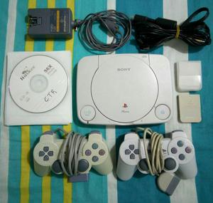 PS1 Slim, 2 Controles, 2 memorias, cables originales 8