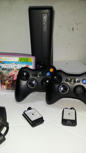 Xbox 360 Slim 4gb 2 Controles 15 Juegos