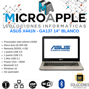 ASUS X441N GA BLANCO