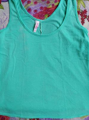 Blusa Color Verde Menta Talla 14