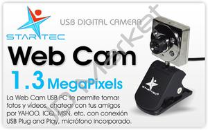 Camara Web Cam Star Tec 1.3 Megapixeles Con Micrófono