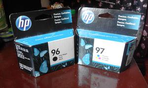 Cartuchos Impresora Hewlett Packard 96 Negro y 97 Color