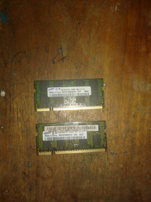 memoria Ran ddr3 y ddr2 de 4 y 2 gb