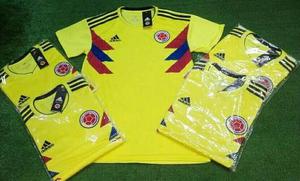 Camiseta Selección Colombia Rusia  Amarilla Y Azul