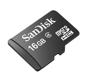 Memoria SD SanDisk 16GB MicroSDHC Class 4