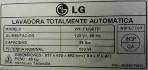 Lavadora Lg 29 Lb Bisagra Tapa Partidas