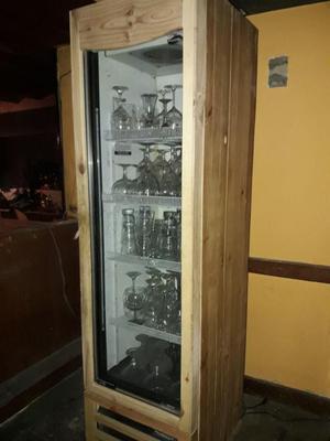 Nevera Refrigerador Enchapada en Madera