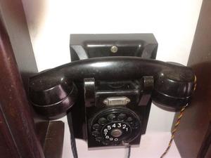 Antiguo Teléfono De Pared Funcionando Erisson