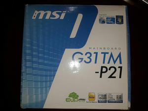 Board Msi G31tm P21procesador 2.5ghz