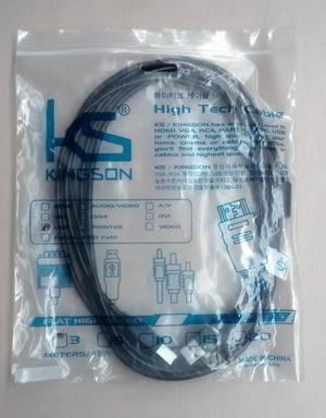 Cable usb para impresora negro de 3mts
