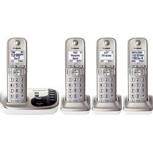 Kit 4 Telefonos Inalambricos Panasonic Kx Tgd224 - Blanco