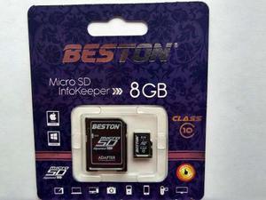 Memoria Micro Sd Beston 8 Gb Clase 10 Nueva
