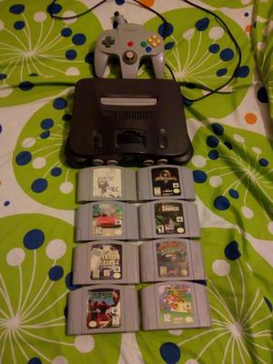 Nintendo 64 con Control Y Juegos