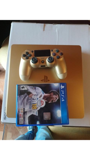 PS4 1 Tb Edicin Dorada Control Dorado V2 FIFA 18