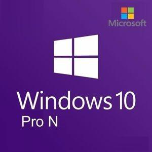 Windows 10 Pro N  Bits 1pc Licencia Oficial Actualizabl