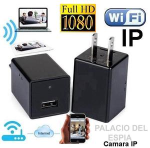 Camara Seguridad Cargador Con Camara Espia WIFI Memoria