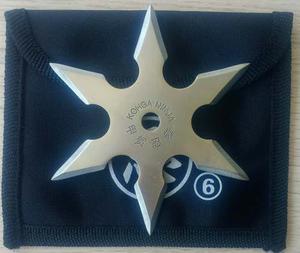 Estrellas Ninja Shuriken De 6 Puntas Acero Inoxidable