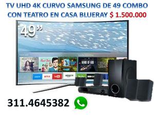 Samsung de 49 4k Uhd Mas Teatro Blueray