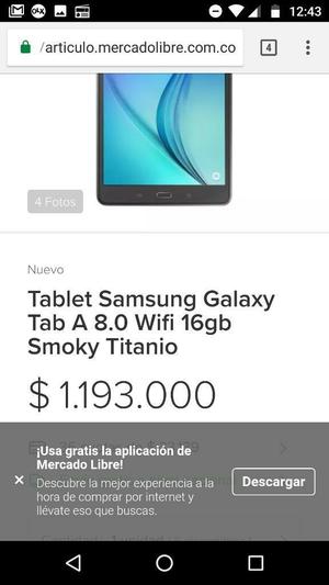 Tablet Samsung Tab a Como Nueva