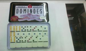 Domino X 28 Fichas Juego De Mesa Familiar En Colores
