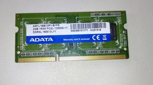 EN VENTA MEMORIA DDR3 DE 2 GB NUEVA PARA PORTATIL