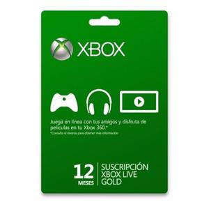 Membresia Xbox Live Gold 12 Meses Xbox One-360 Múlti Region