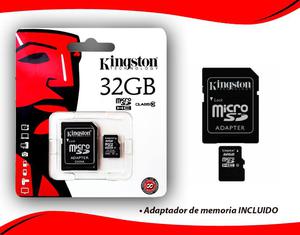 Memoria Microsd Micro Sd Kingston 32gb Clase 10 Original