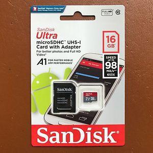 MicroSD SANDISK 16GB 98MB