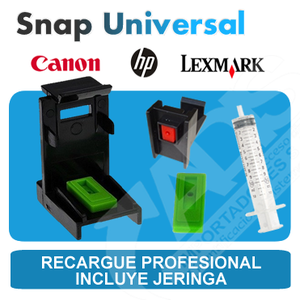 Snap para recarga profesional de cartuchos HP Lexmark y