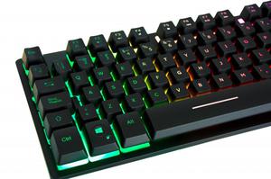 Teclado Gamer Retroiluminado Zyg800 Con Base Metálica