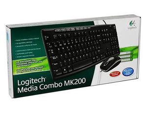 Teclado Media Combo Logitech mk200