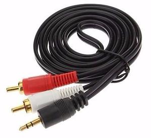 Cable Auxiliar De Audio Rca A Estereo Plug 3.5mm. 1.5mts