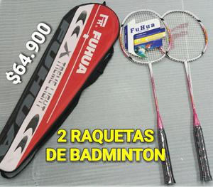 Raquetas para Badminton X2 Y Estuche