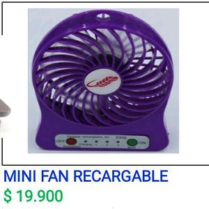 se vende mini fan recargable