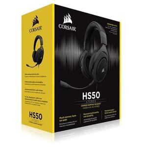 Audifonos Corsair Hs50 Stereo Gaming Carbon