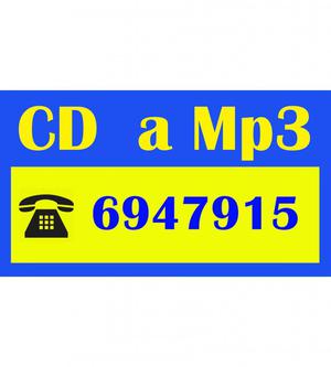 CD a Mp3, informacion  o Whatsapp 