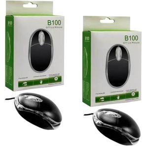 Mouse Optico Usb Negro Referencia B100 Lleve 2