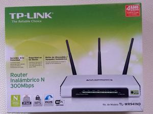 VENDO CAMBIO ROUTER INALÁMBRICO TPLINK N 300MBPS TLWR941ND